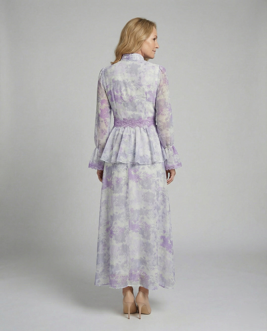 Damen Maxikleid Chiffon elegant