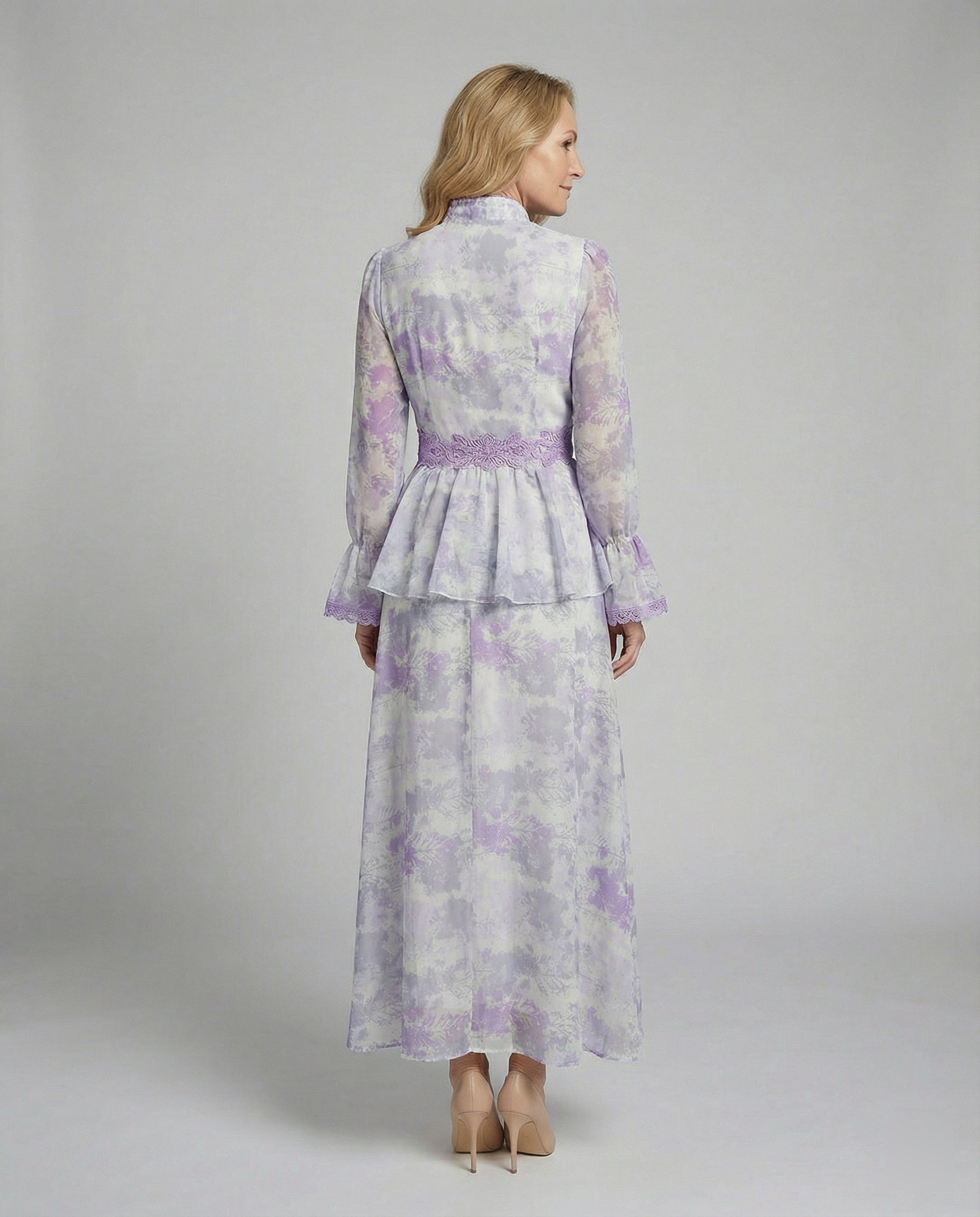 Damen Maxikleid Chiffon elegant