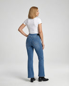 Damen Schlagjeans High Waist mit Komfortbund