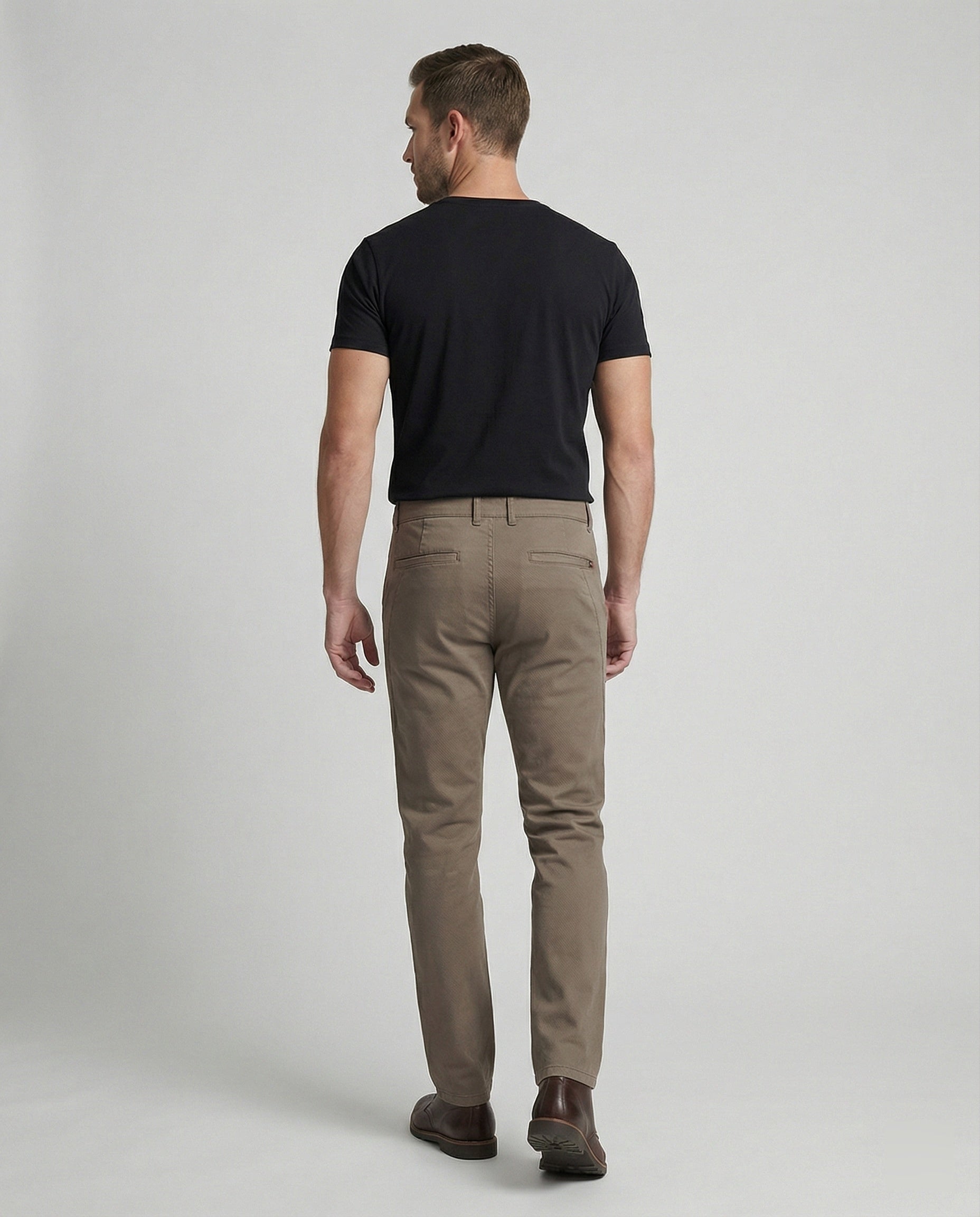 Herren Chinohose mit elastischem Bund