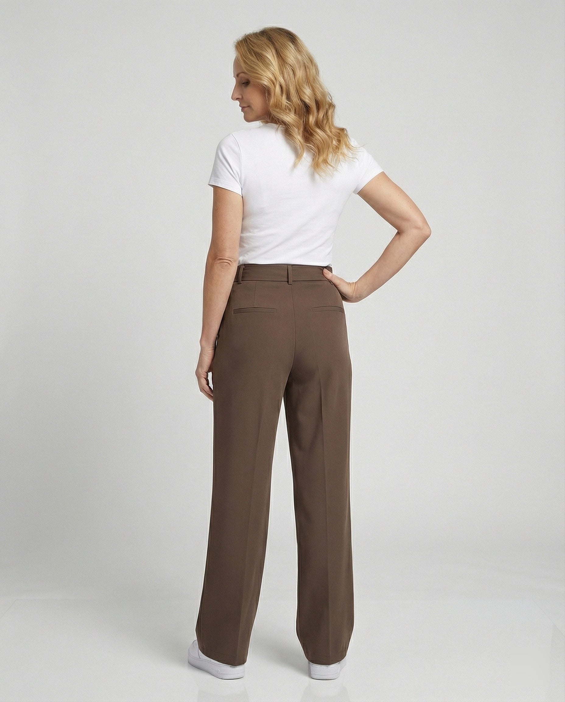Freizeitkleidung Unisex Bundfaltenhose Weit