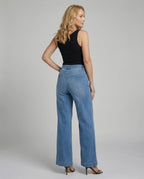 Damen Palazzo Jeans High Waist