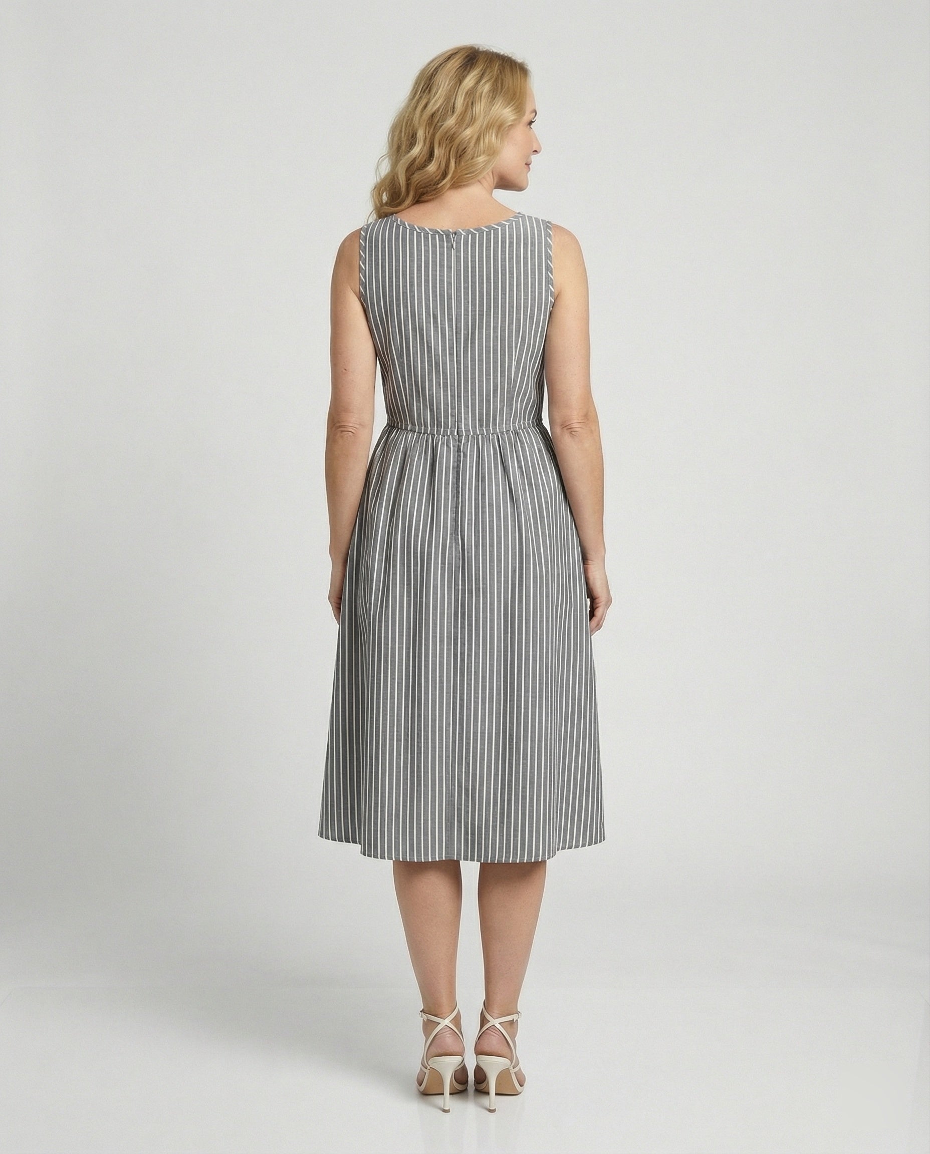 Freizeitkleid Damen Midikleid A-Linie