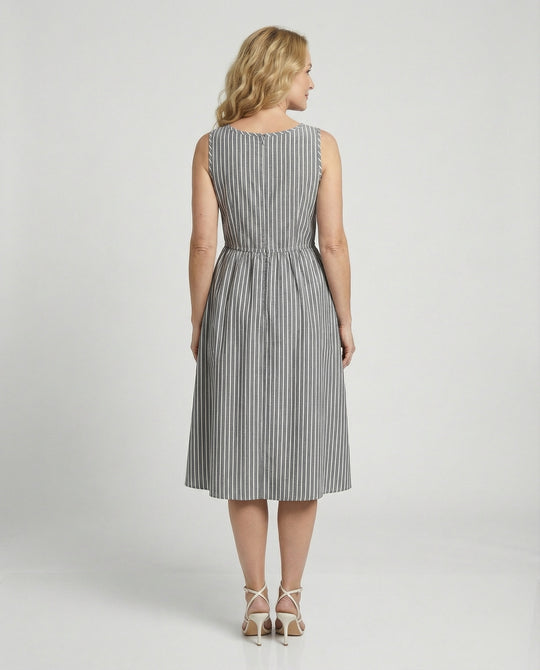 Freizeitkleid Damen Midikleid A-Linie