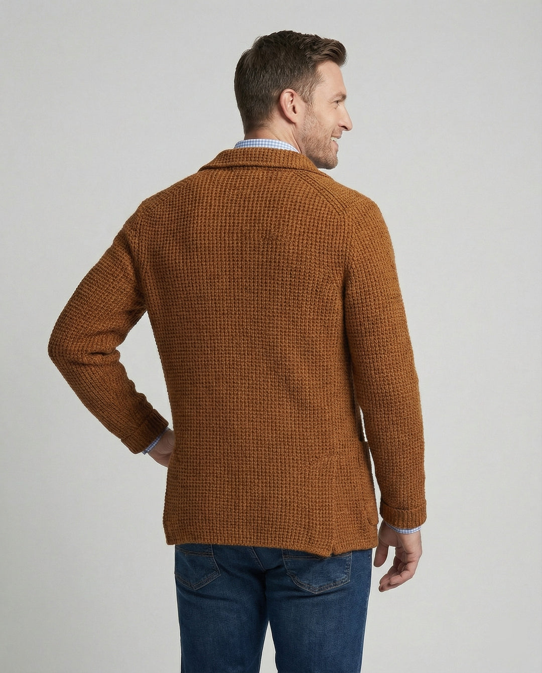 Herren Strickblazer mit Reverskragen