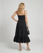 Damen Maxikleid mit schmalen Trägern