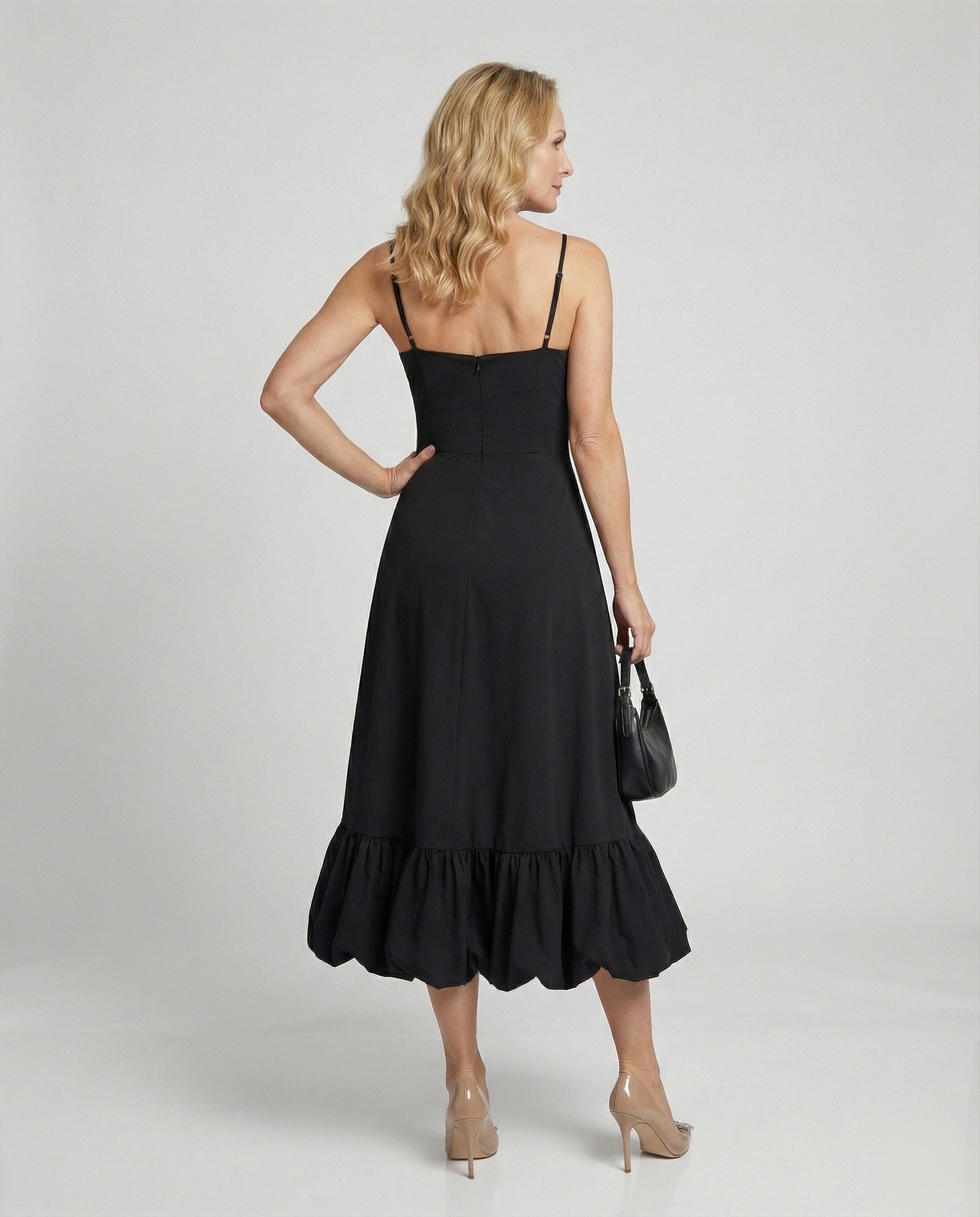 Damen Maxikleid mit schmalen Trägern