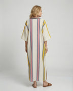 Leinen Kaftan Maxikleid Damen