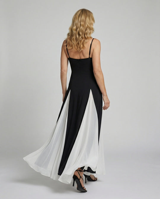 Damen Maxikleid mit elegantem Schlitz
