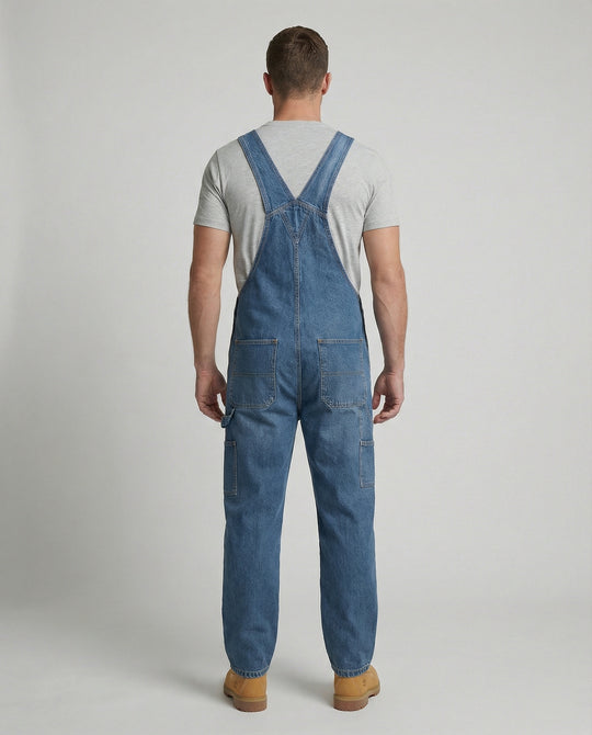 Herren Jeans Latzhose Weit