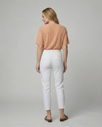 Damen Chino Stoffhose schmal mit hohem Bund