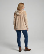 Freizeitkleidung Damen Velours Kapuzenjacke