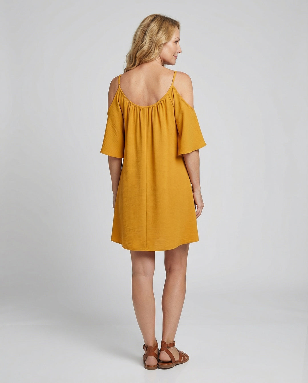 Damen Sommerkleid schulterfrei luftig