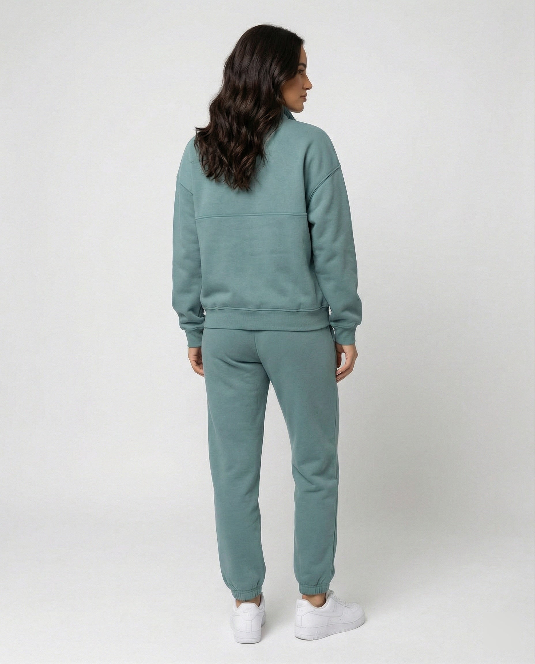 Jogginganzug Damen sportlich mit Zip-Hoodie und Jogginghose