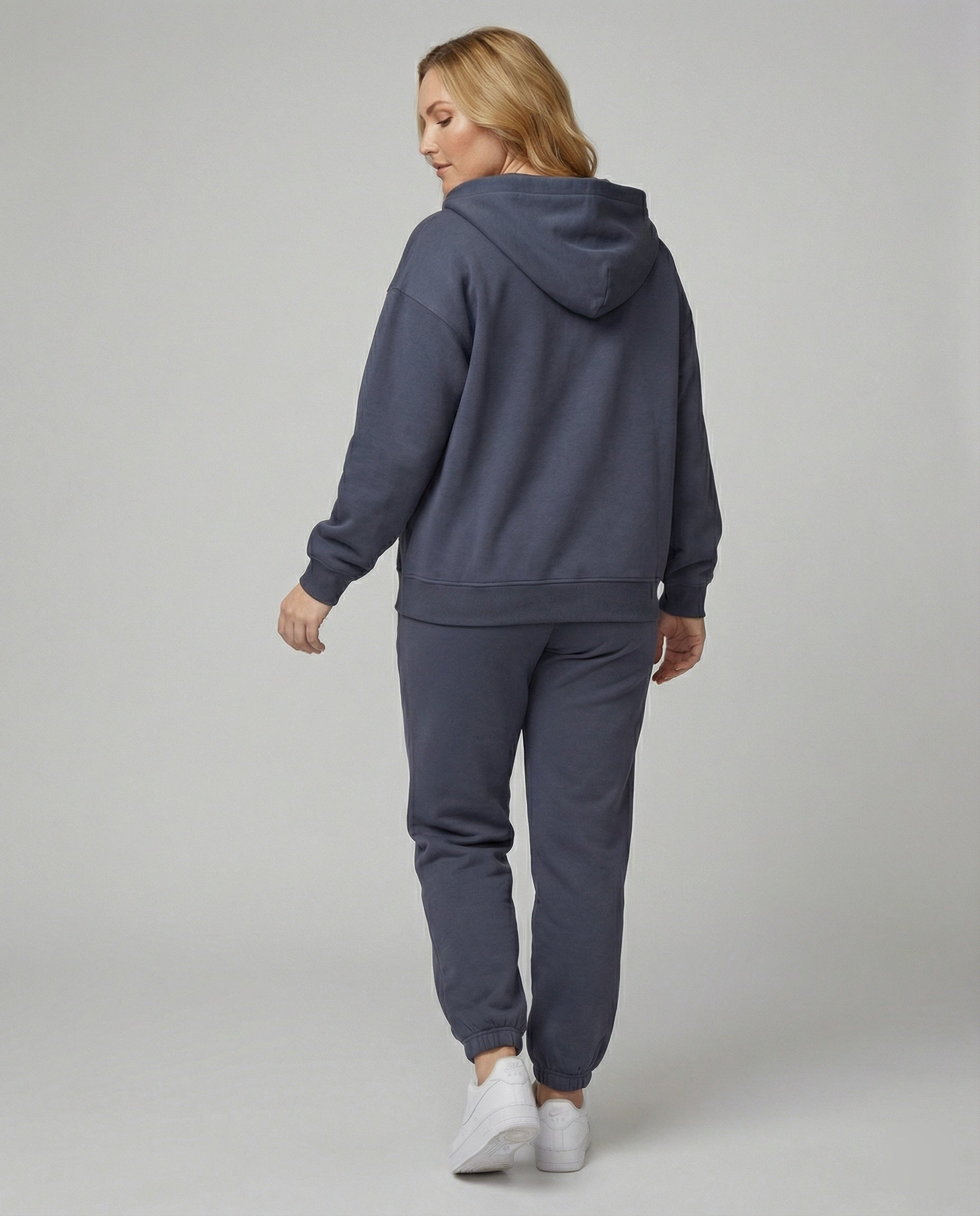 Damen Fleece Jogginganzug mit Kapuze R&B