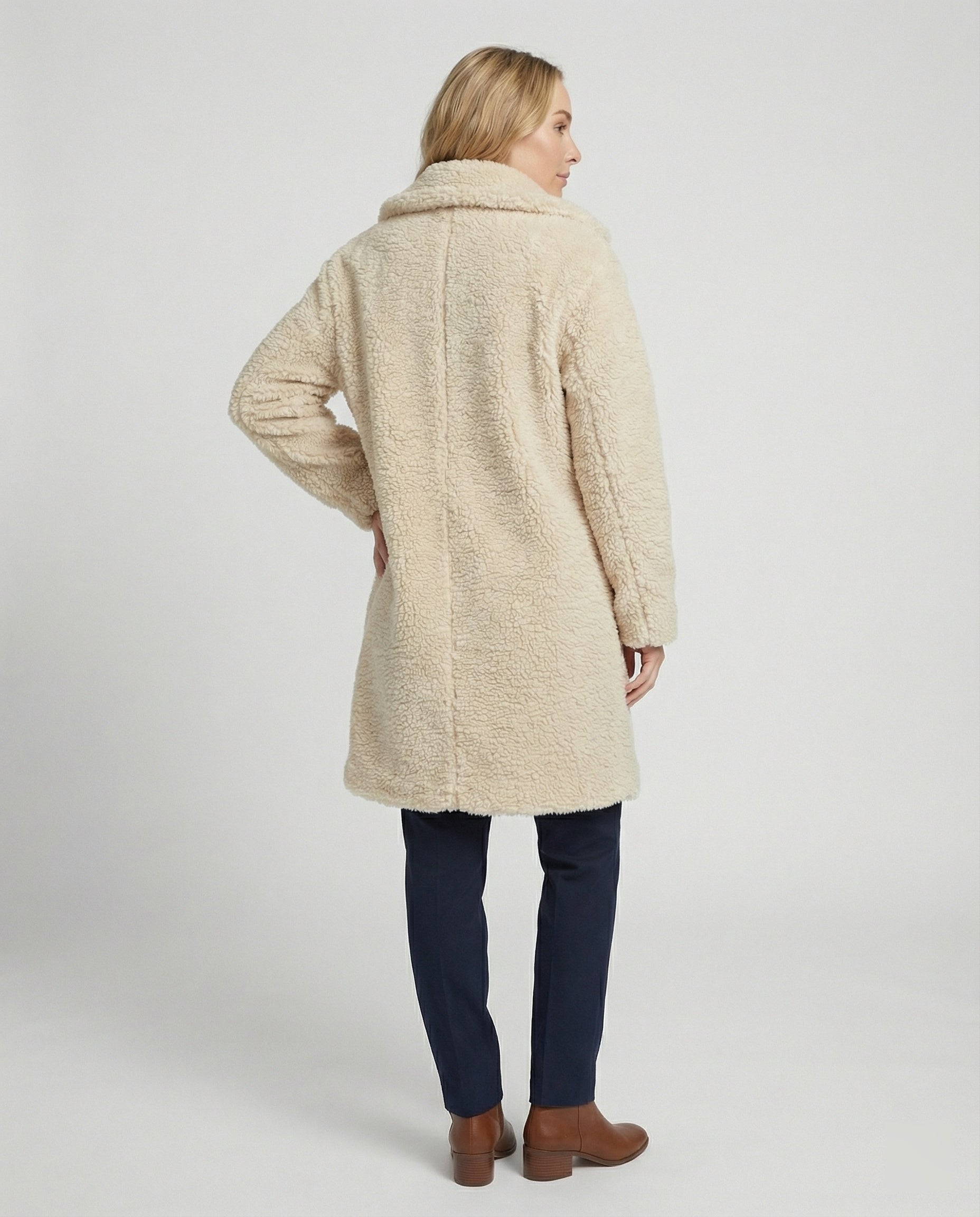 Damen Teddyfell Jacke mit Warm & Kuschelig | R&B