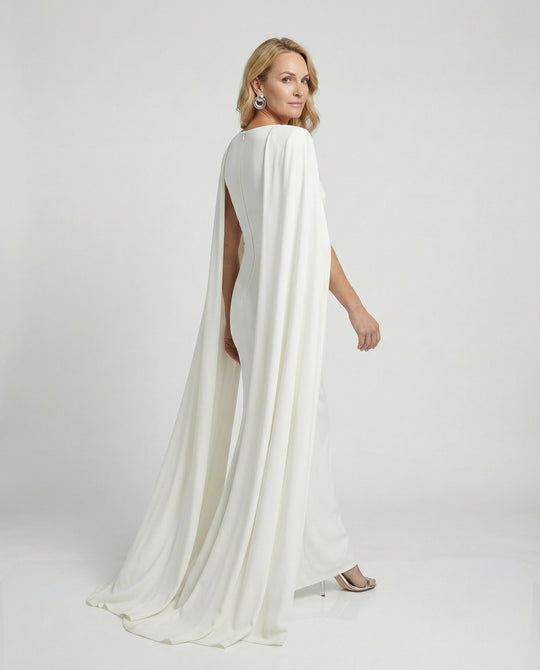 Damen Abendkleid elegant mit Cape
