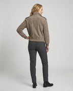 Freizeitkleidung Damen Wildleder Utilityjacke