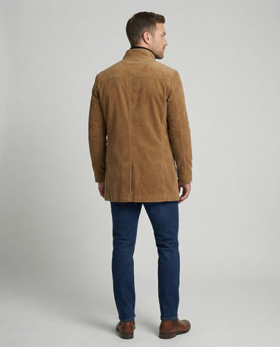 Herren Cordjacke mit hohem Kragen