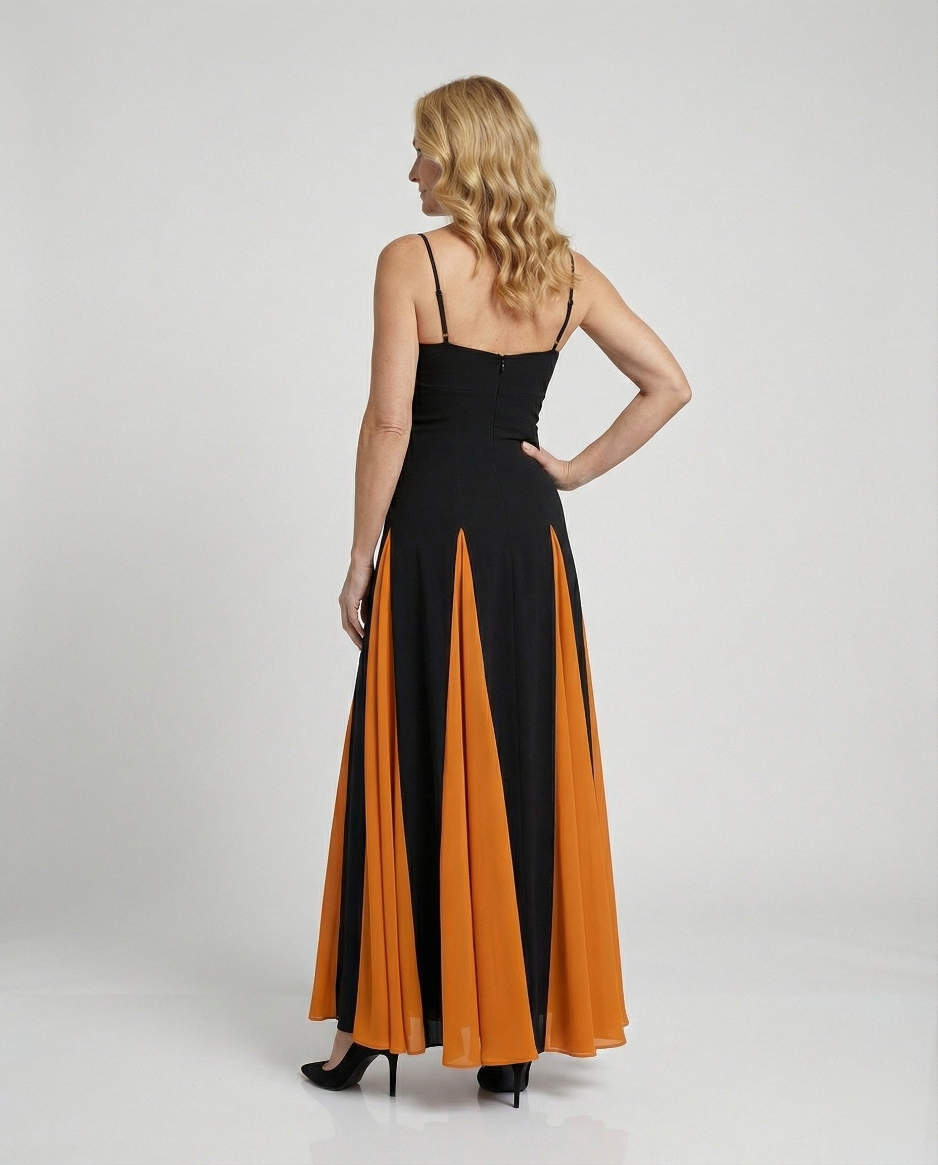 Damen Abendkleid lang mit hohem Schlitz