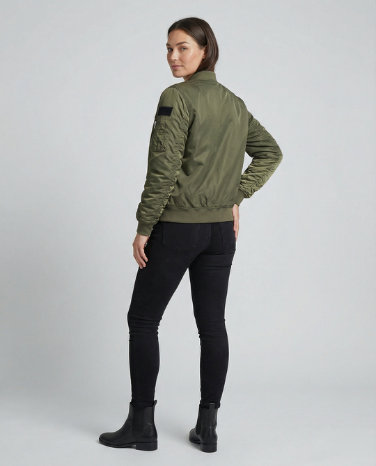 Übergangsjacke Damen sportlich als Bomberjacke mit Taschen