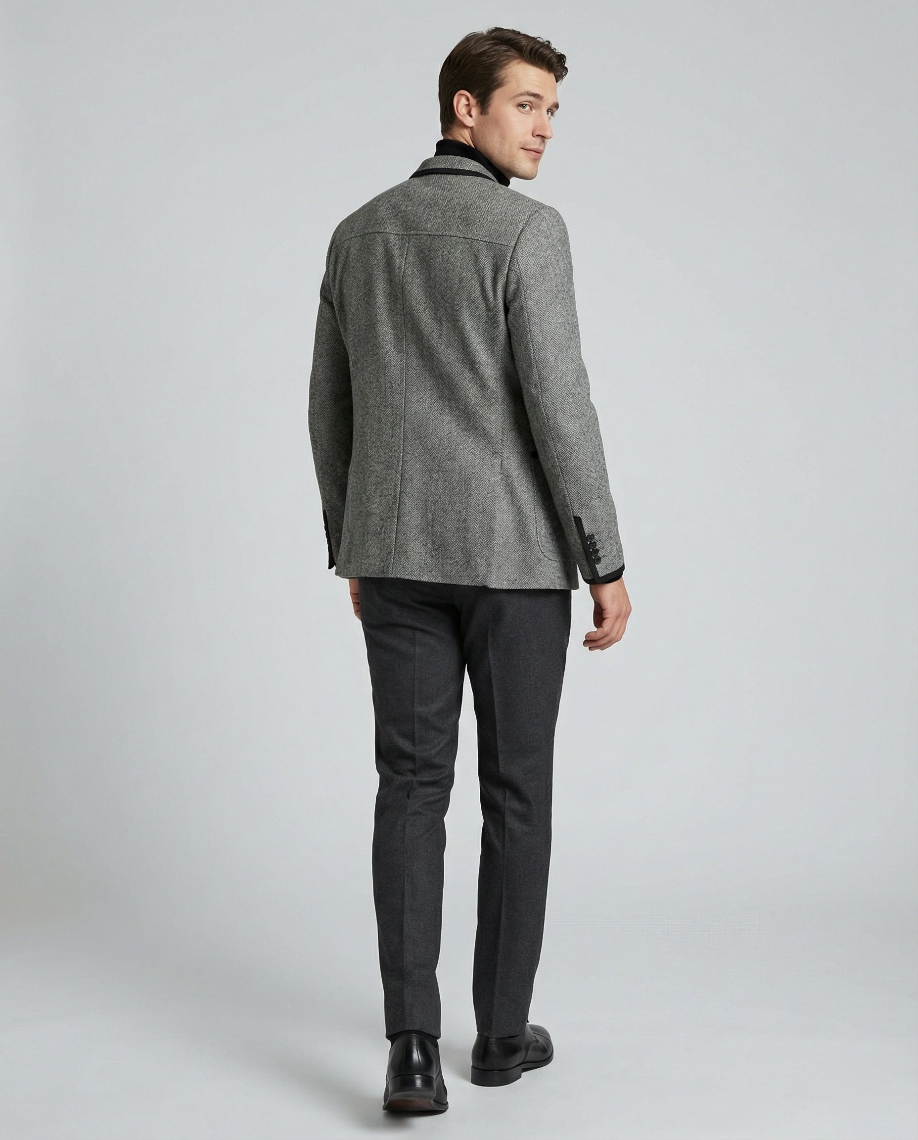 Herren Business Sakko Glencheck Slim Fit