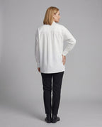 Damen Bluse mit Volantärmeln und V-Ausschnitt
