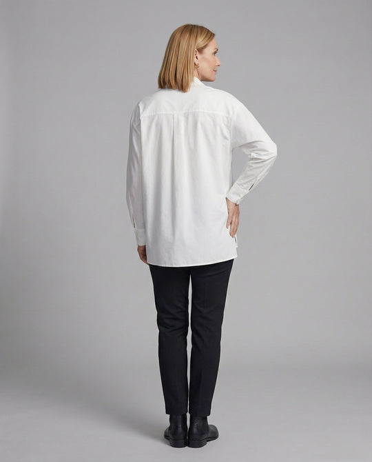Damen Bluse mit Volantärmeln und V-Ausschnitt