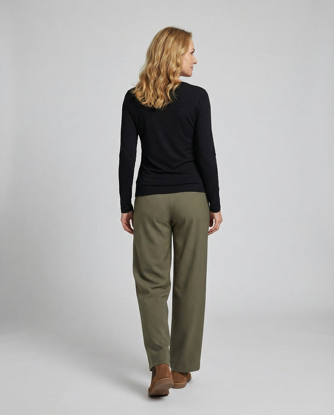 Freizeitkleidung Damen Stoffhose Weit
