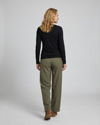 Freizeitkleidung Damen Stoffhose Weit