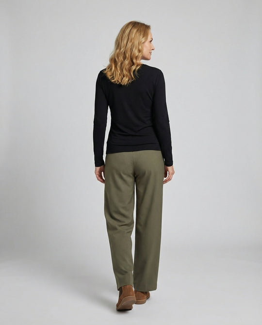 Freizeitkleidung Damen Stoffhose Weit