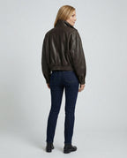 Damen Bikerjacke aus PU-Lederimitat