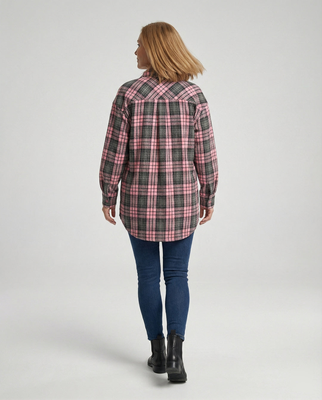 Damen Hemdjacke Flanell lang