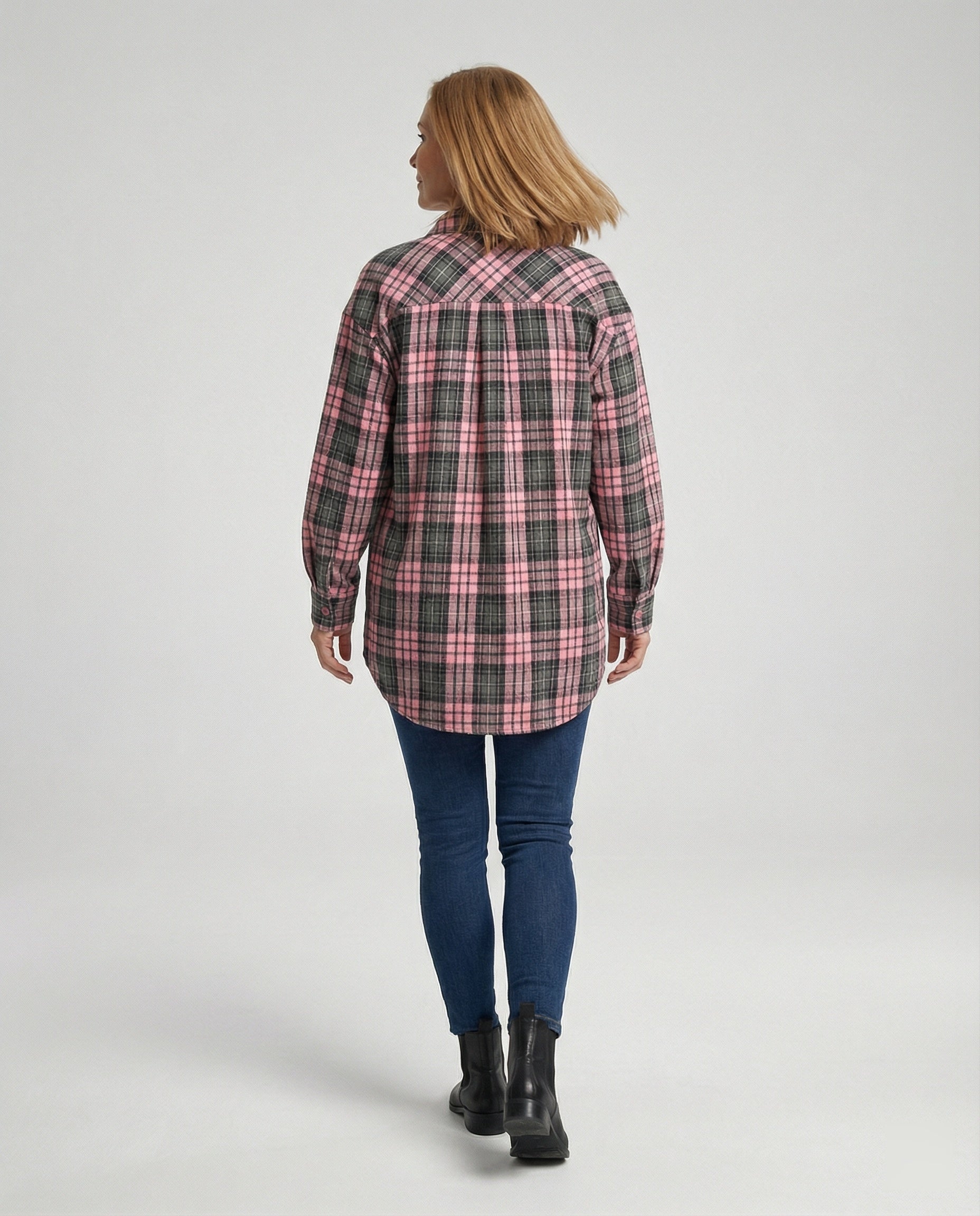 Damen Hemdjacke Flanell lang