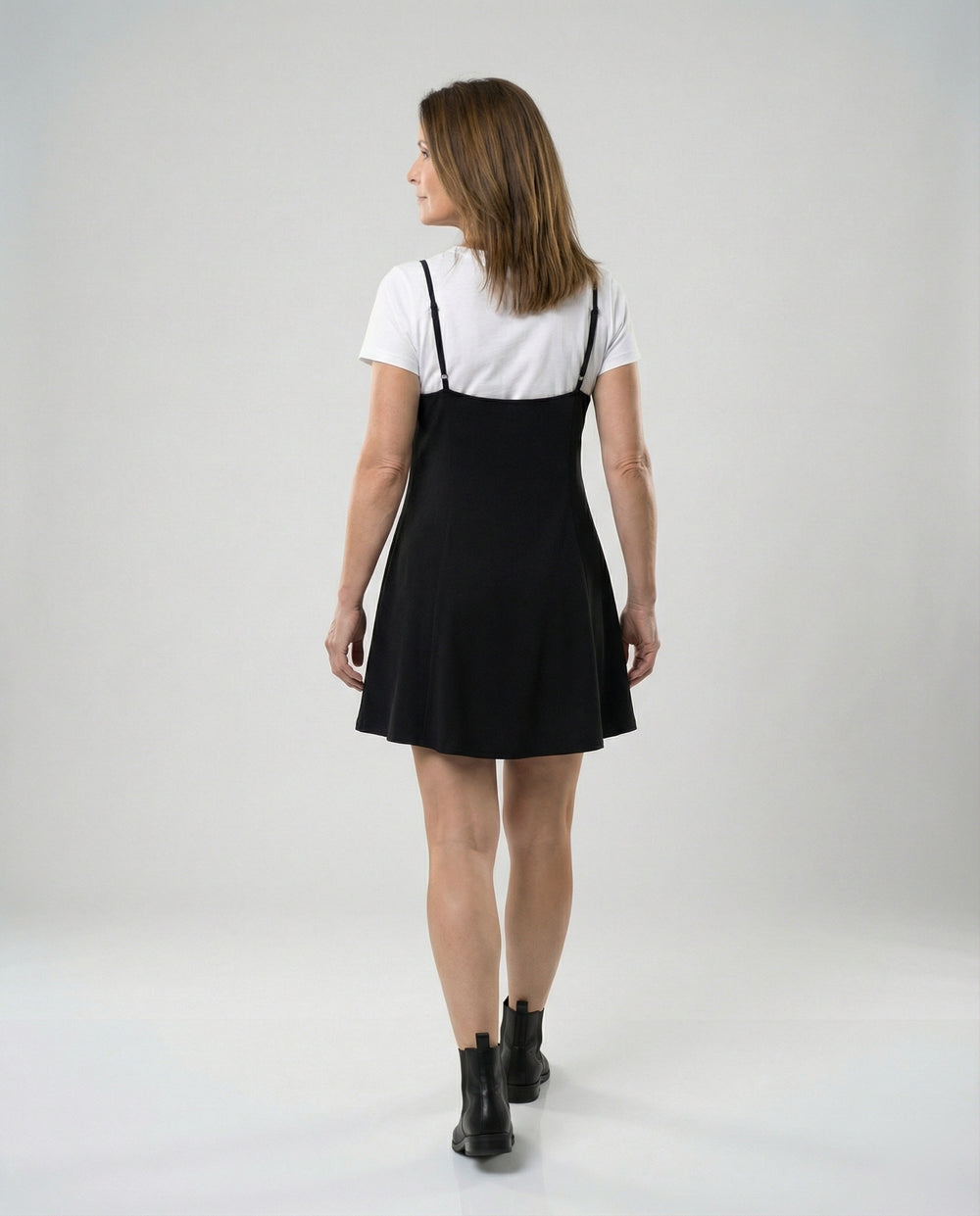 Damen Skater Sommerkleid mit Trägern
