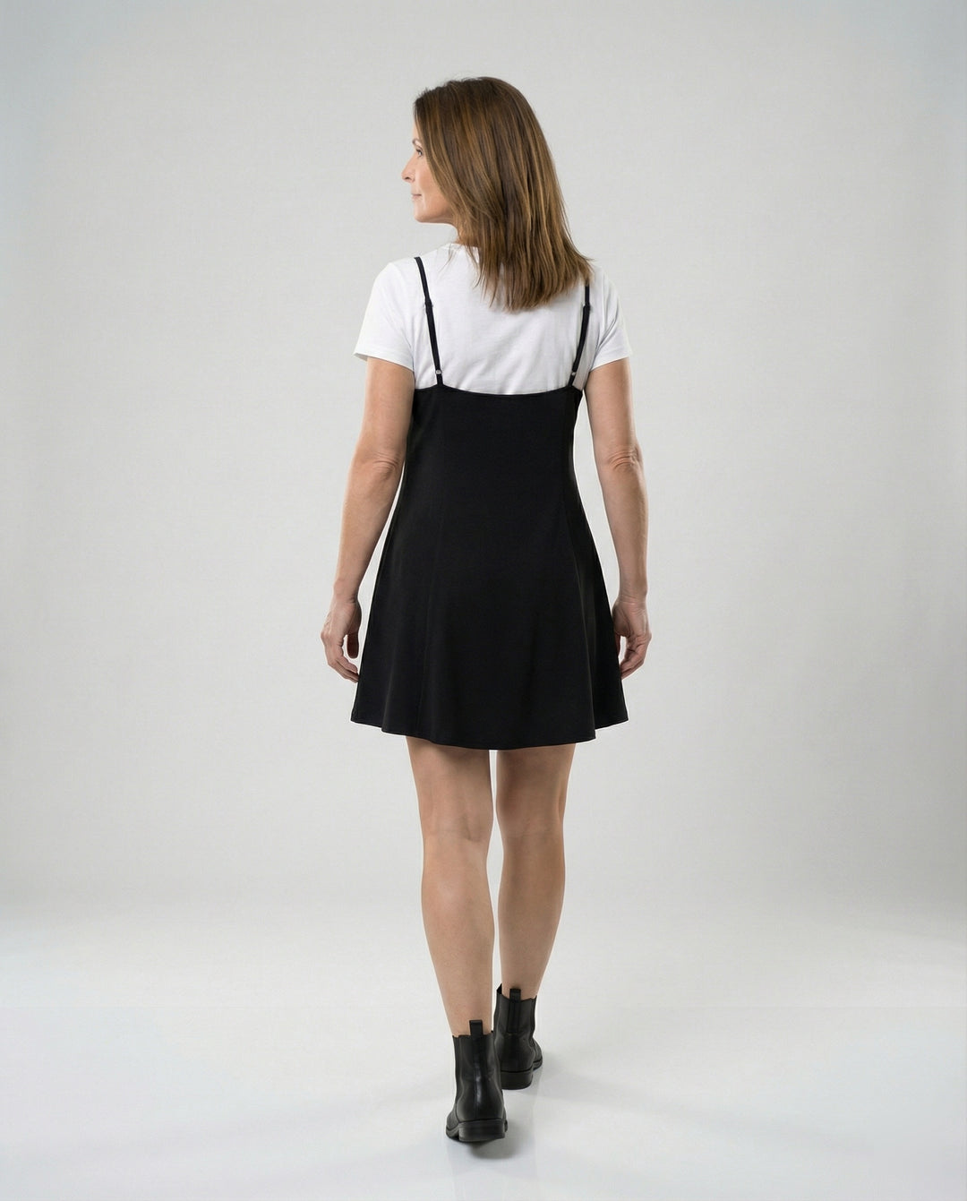 Damen Skater Sommerkleid mit Trägern