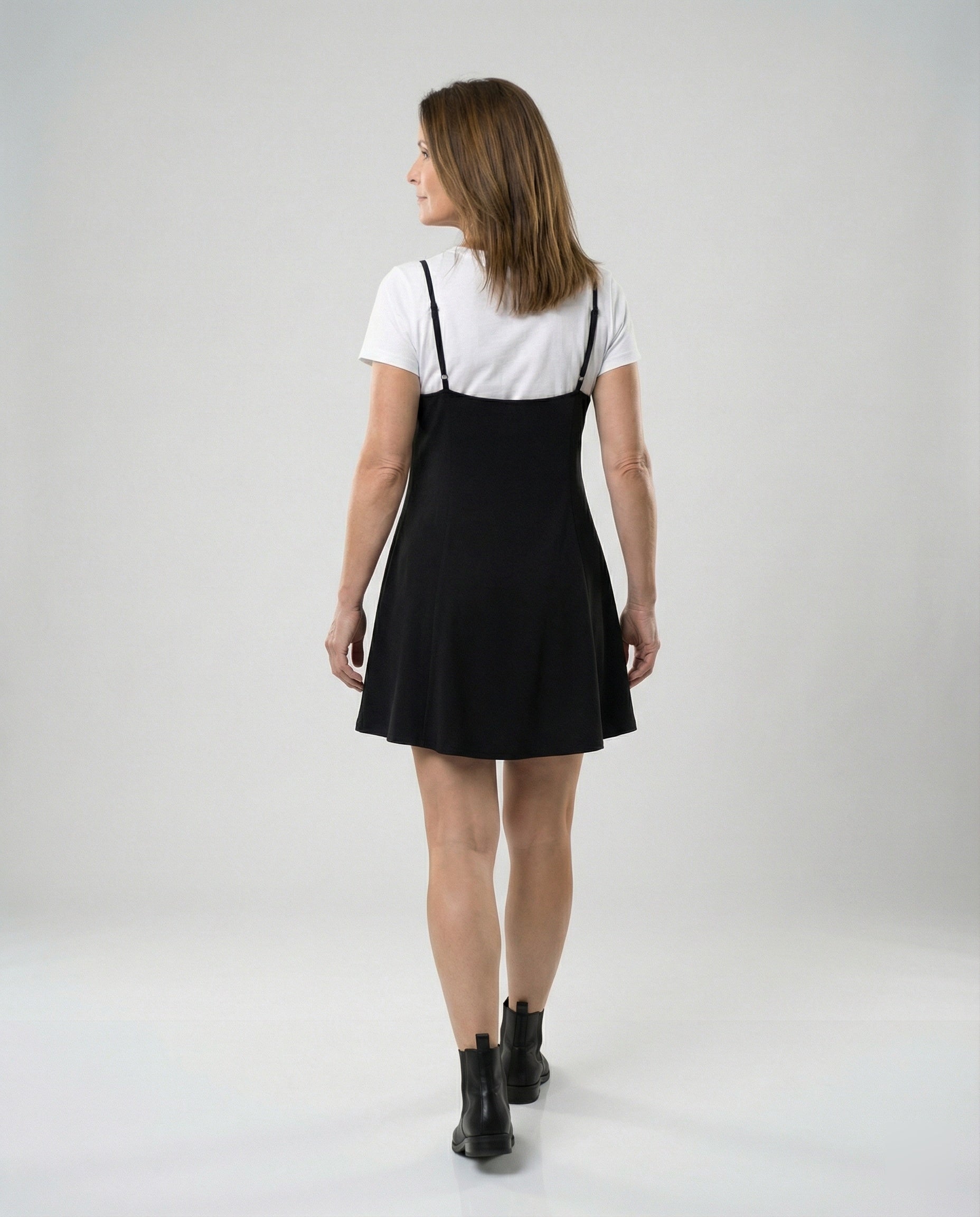 Damen Skater Sommerkleid mit Trägern
