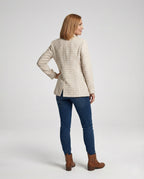 Damen Blazer Tweed Bouclé