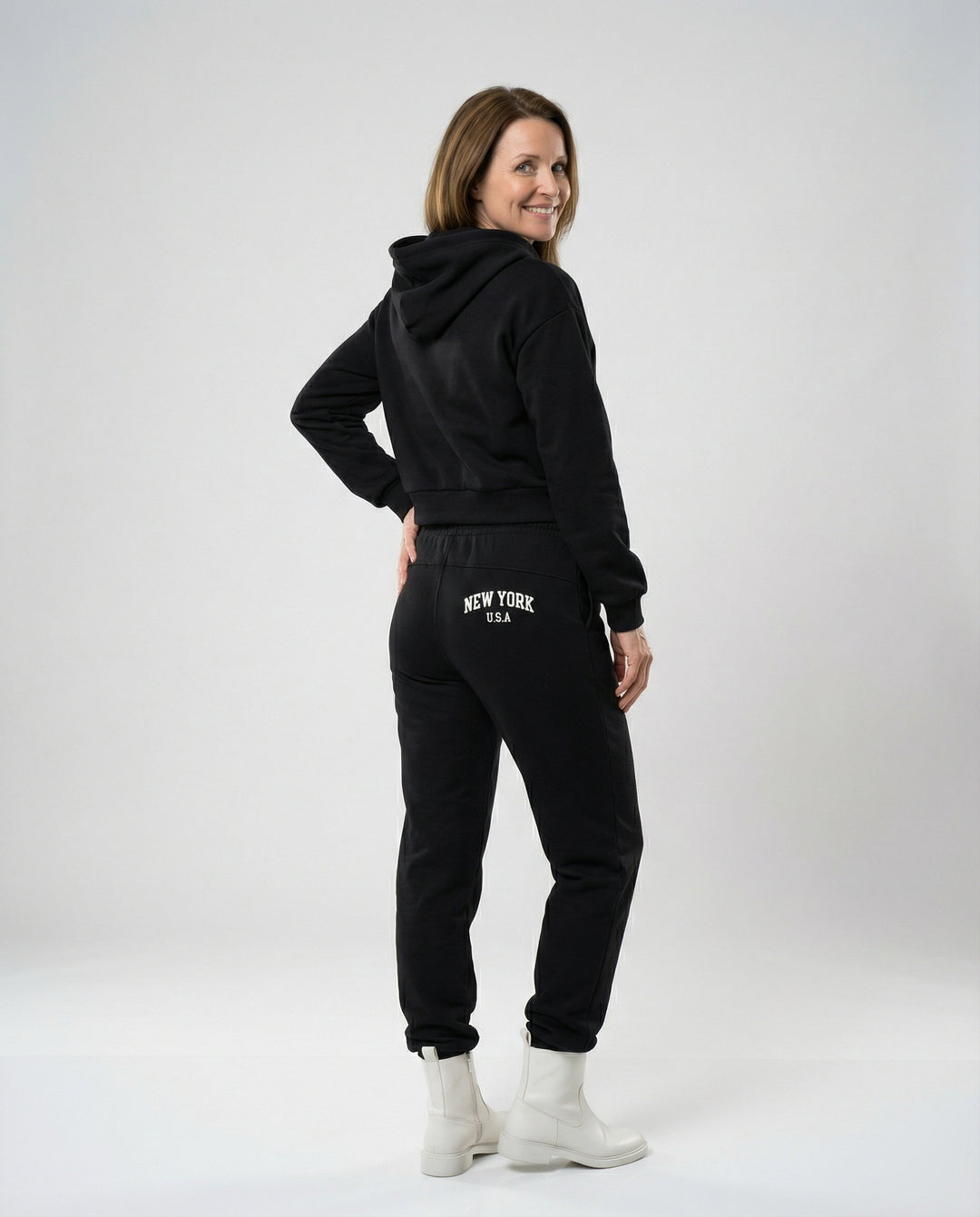 Damen Sweatshirt Set mit College Print