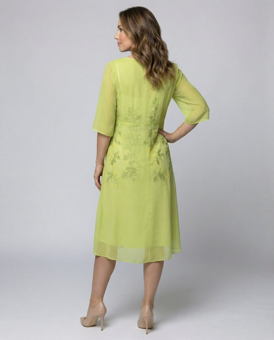 Elegantes Chiffonkleid