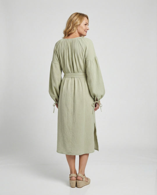 Musselin Maxikleid Sommer Damen
