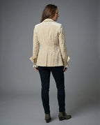 Damen Blazer Samt Stickerei