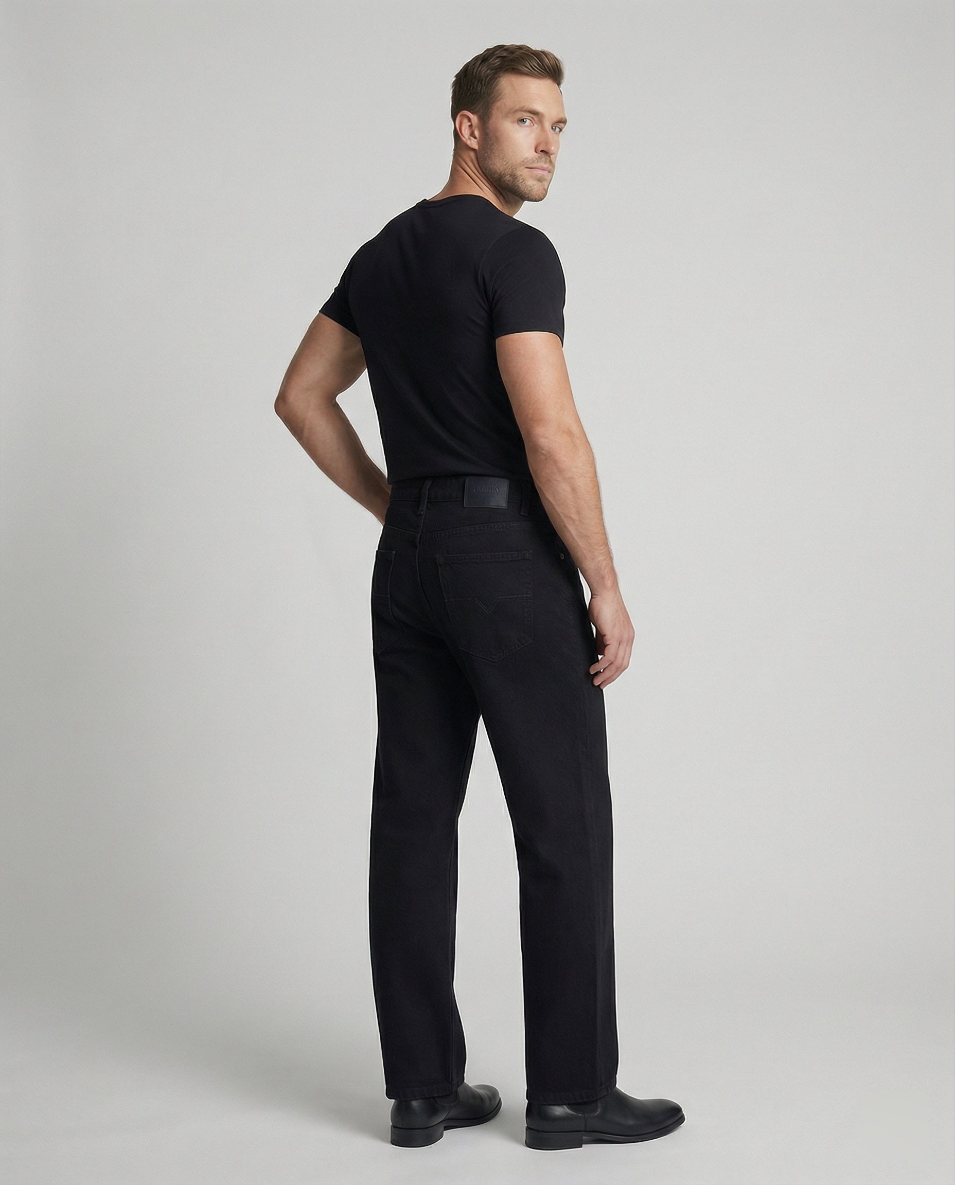 Herren Utility-Jeans mit geradem Schnitt