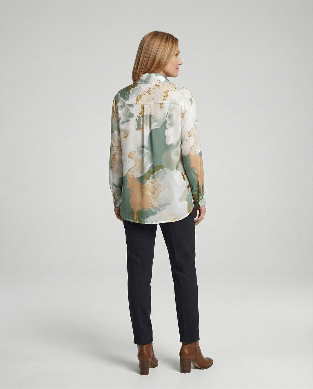 Damen Bluse Oversize Karo
