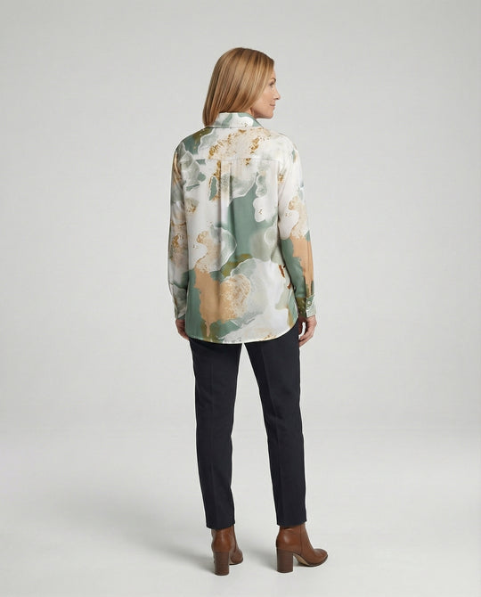 Damen Bluse Oversize Karo