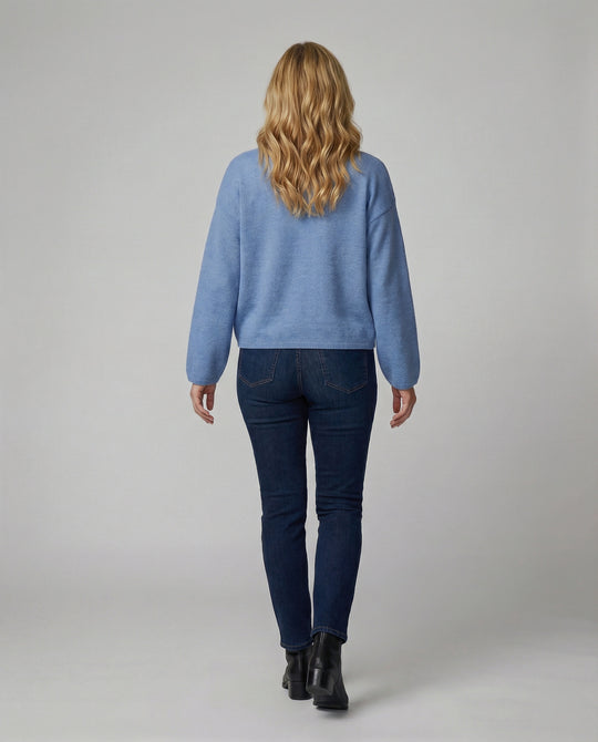 Damen Strickjacke kurz aus Baumwolle mit Knöpfen