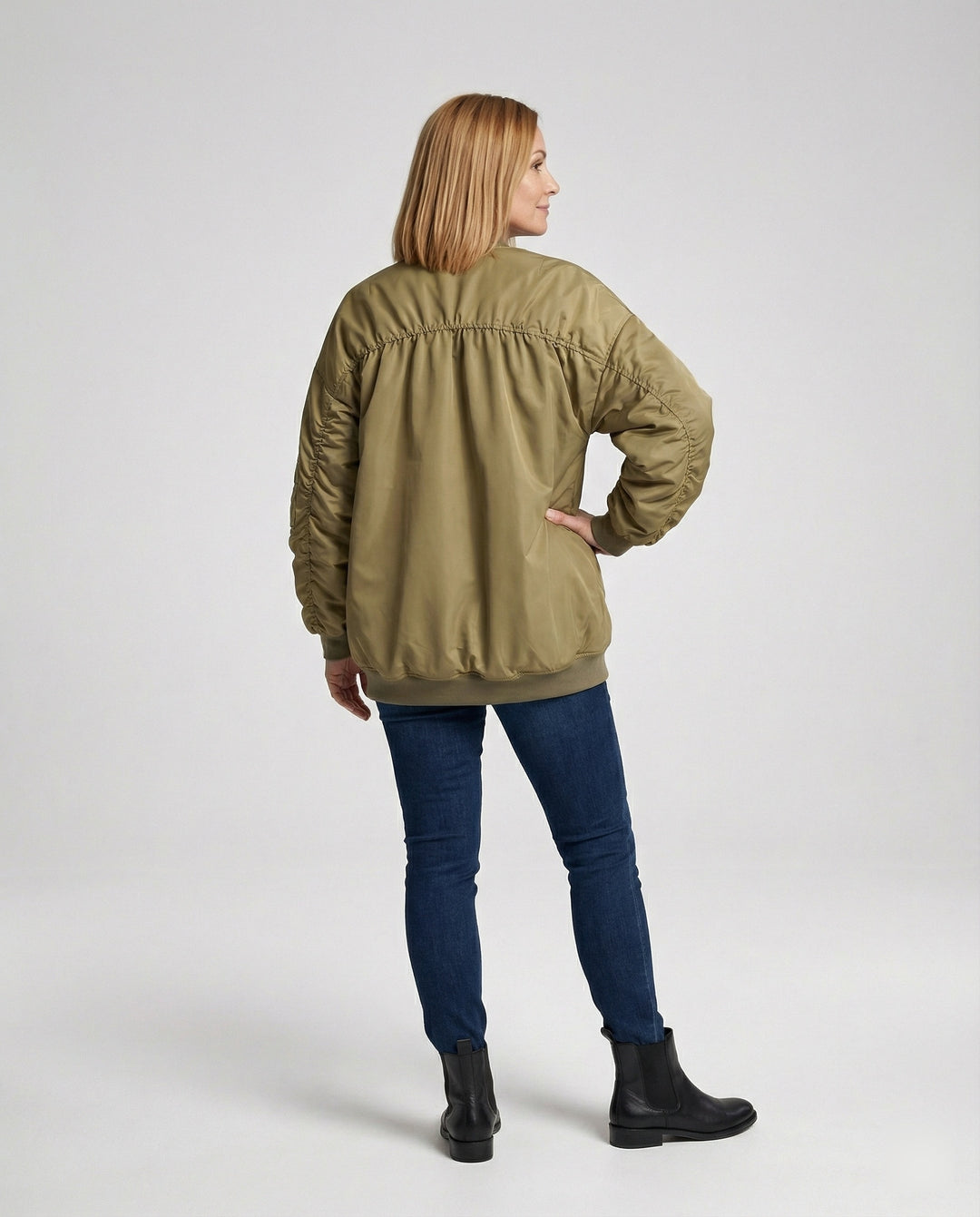 Damen gefütterte Bomberjacke