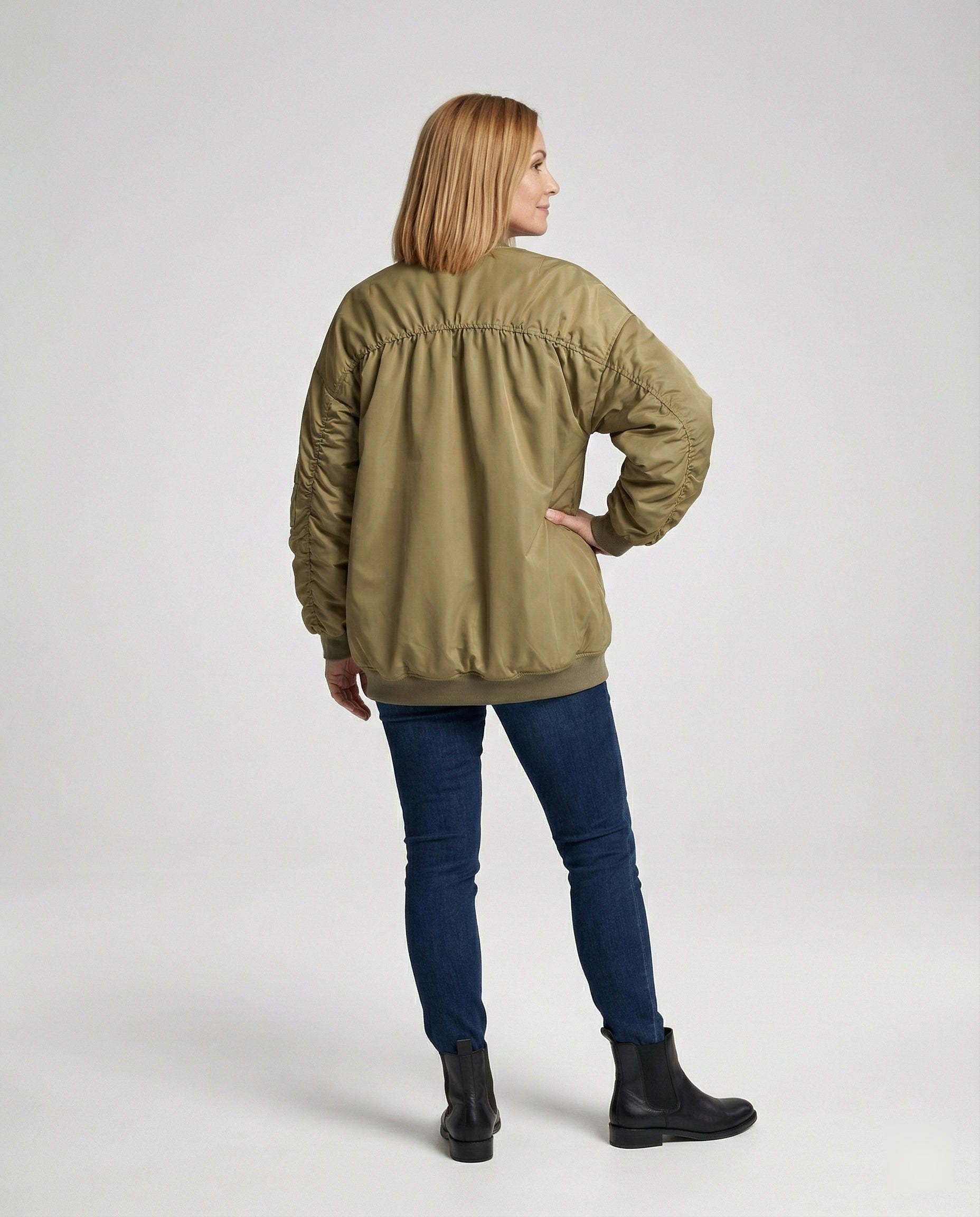 Damen gefütterte Bomberjacke