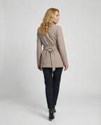 Blazer Minikleid Tailliert Mit Gürtel Damen