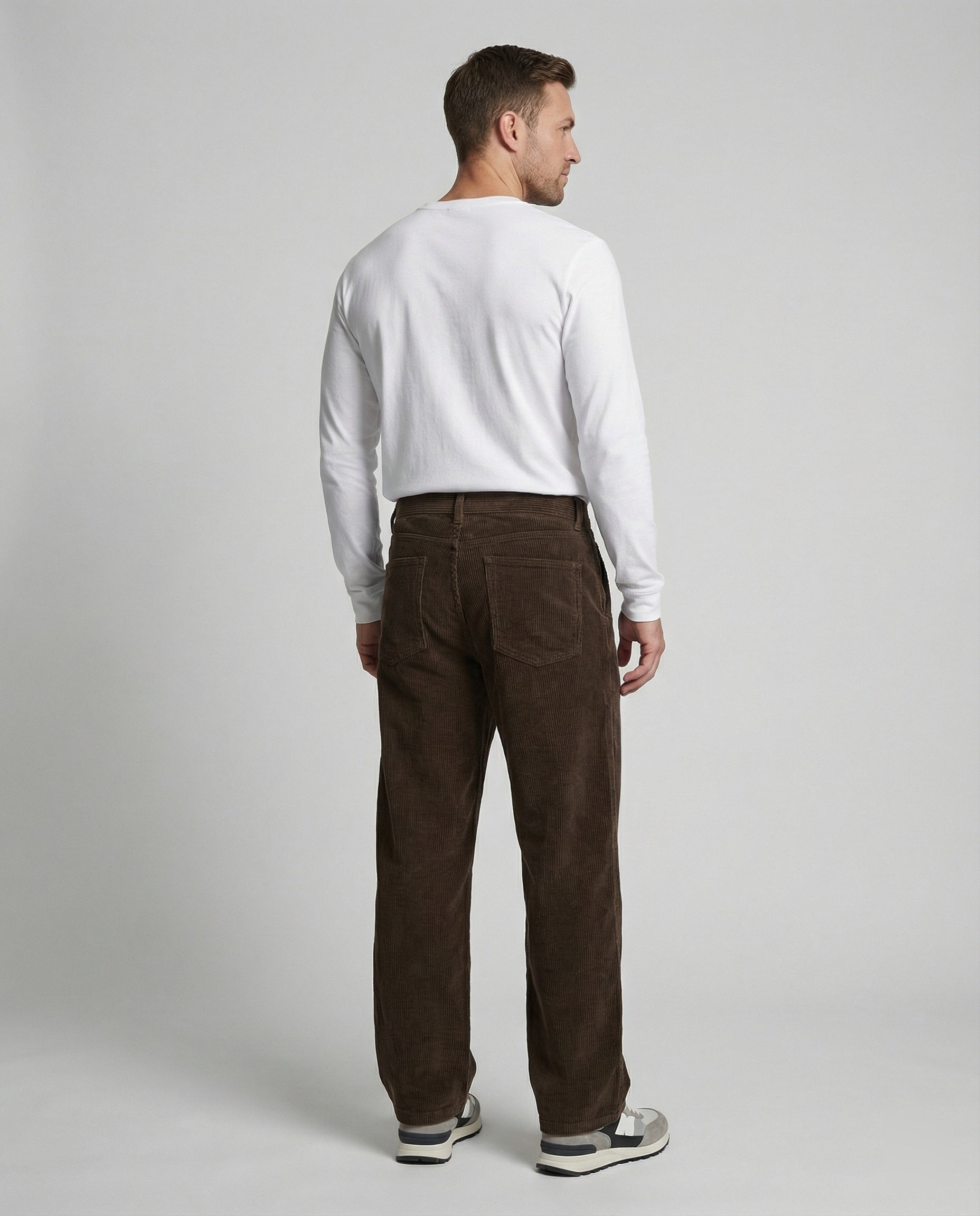 Herren Cordhose weit mit Kordelzug